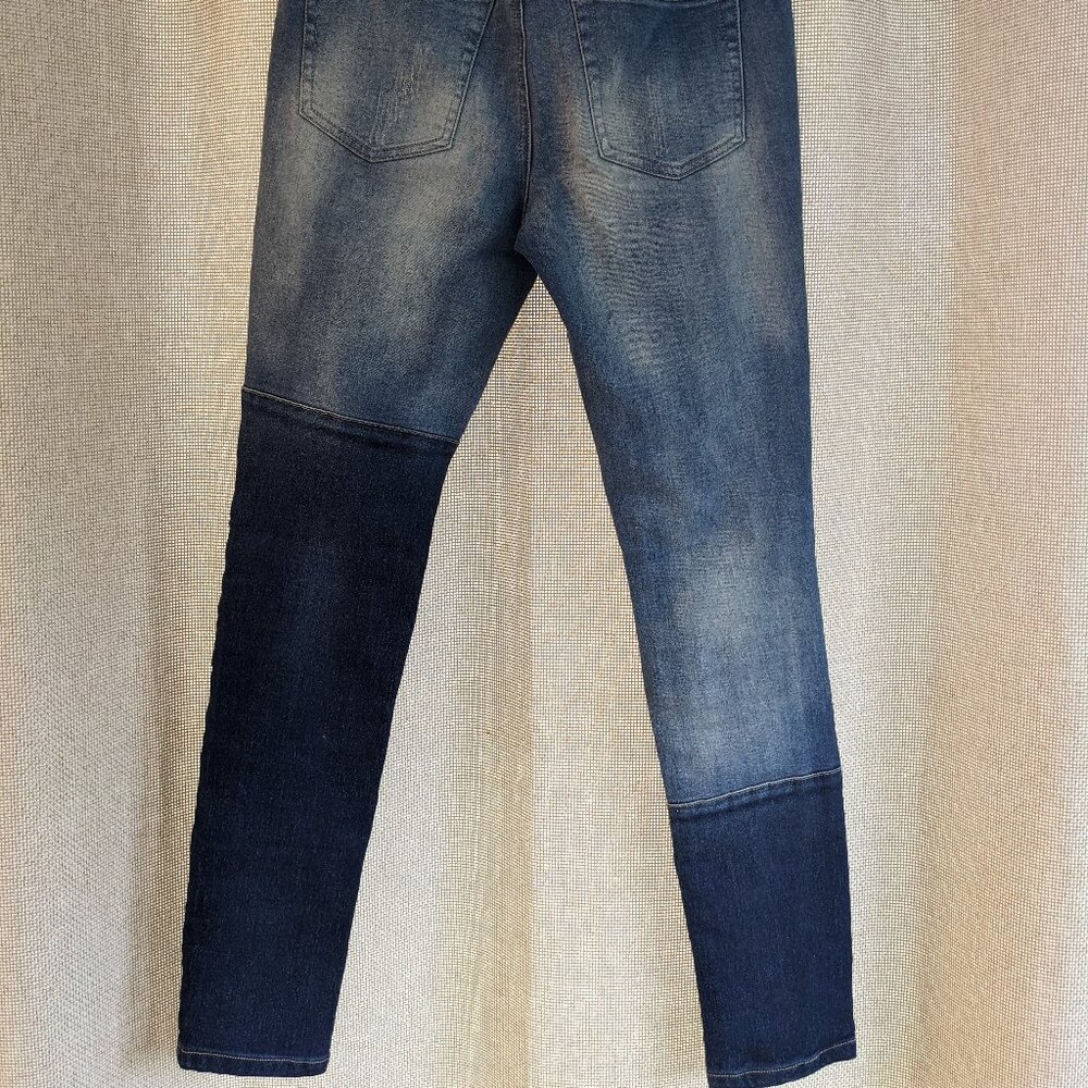 VENUS Patchwork Pattern Jeans, Distressed, 5 Pock… - image 9